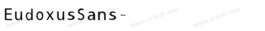 Eudoxus Sans字体转换